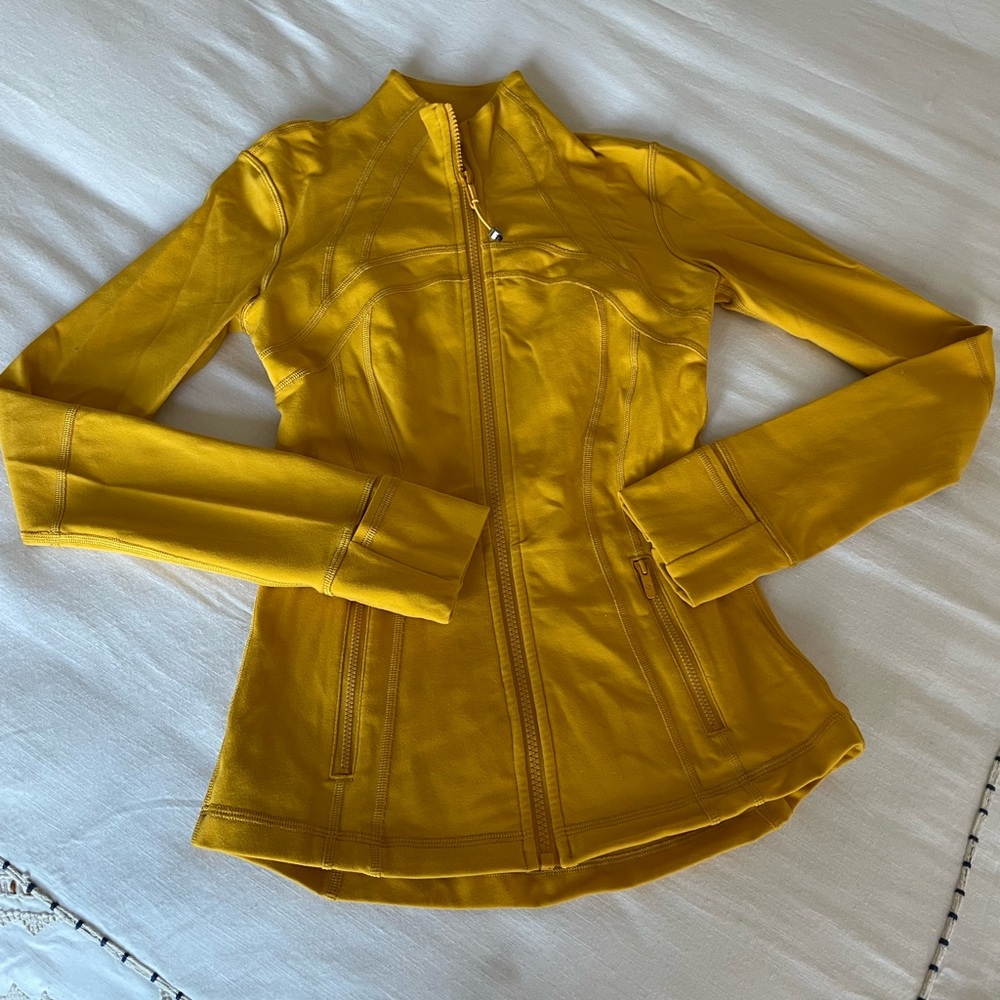 Lululemon yellow zip up jacket